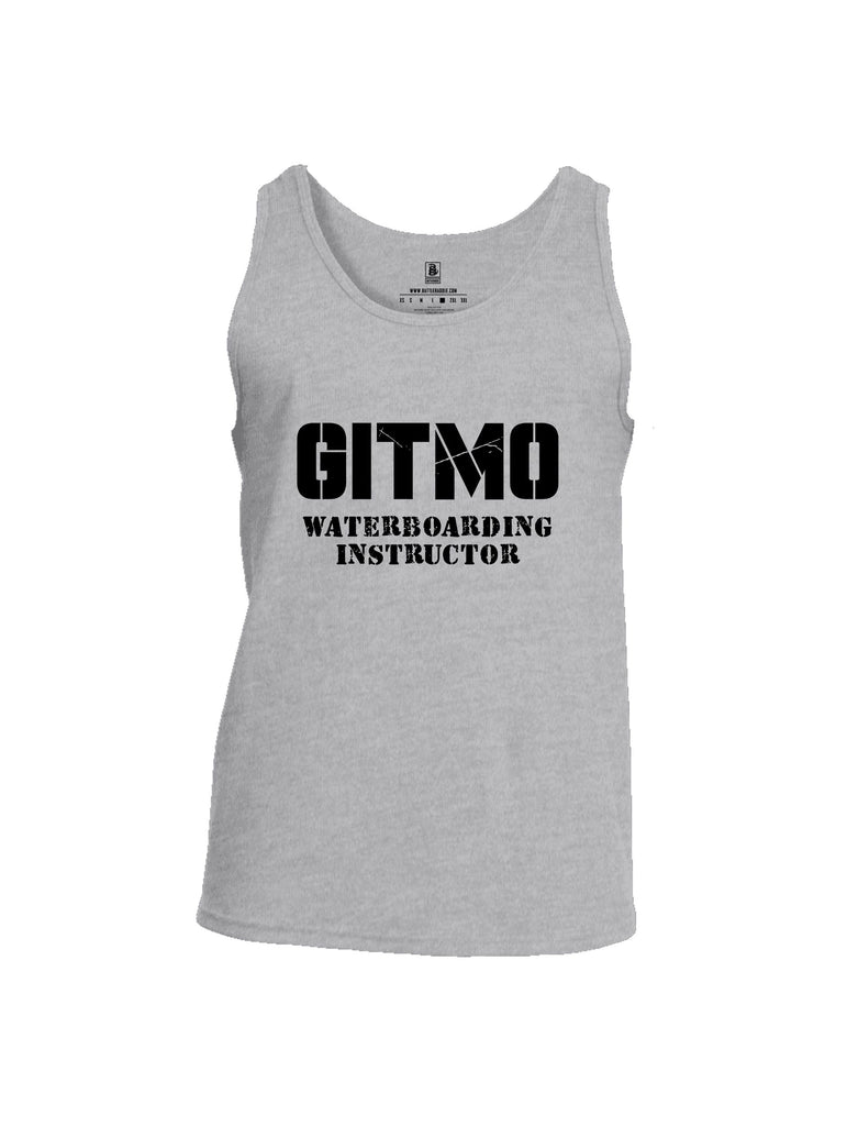 Battleraddle Gitmo Waterboarding Instructor Black Sleeves Men Cotton Cotton Tank Top