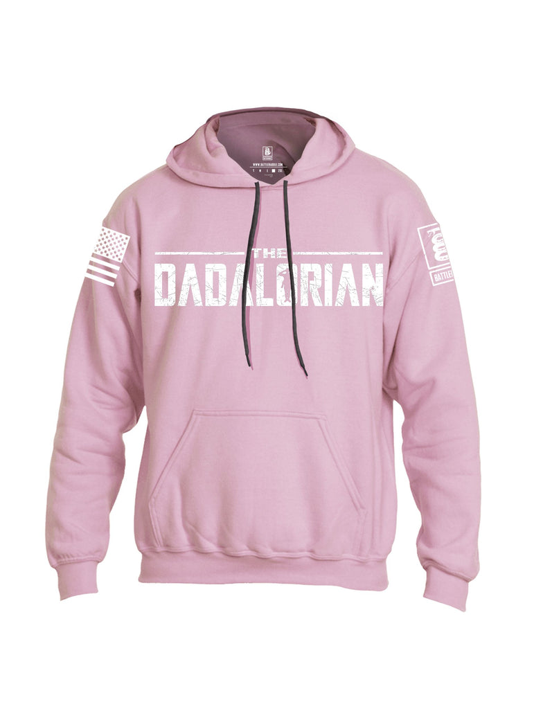 Battleraddle The Dadalorian  White Sleeves Uni Cotton Blended Hoodie With Pockets