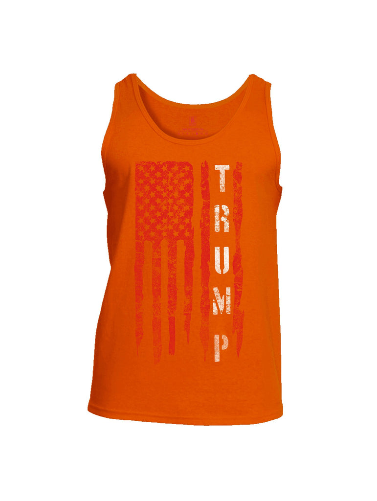 Battleraddle Trump Flag Red Sleeves Men Cotton Cotton Tank Top