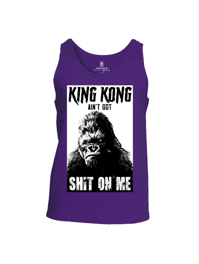 Battleraddle King Kong Ain'T Got Shit On Me White Sleeves Men Cotton Cotton Tank Top