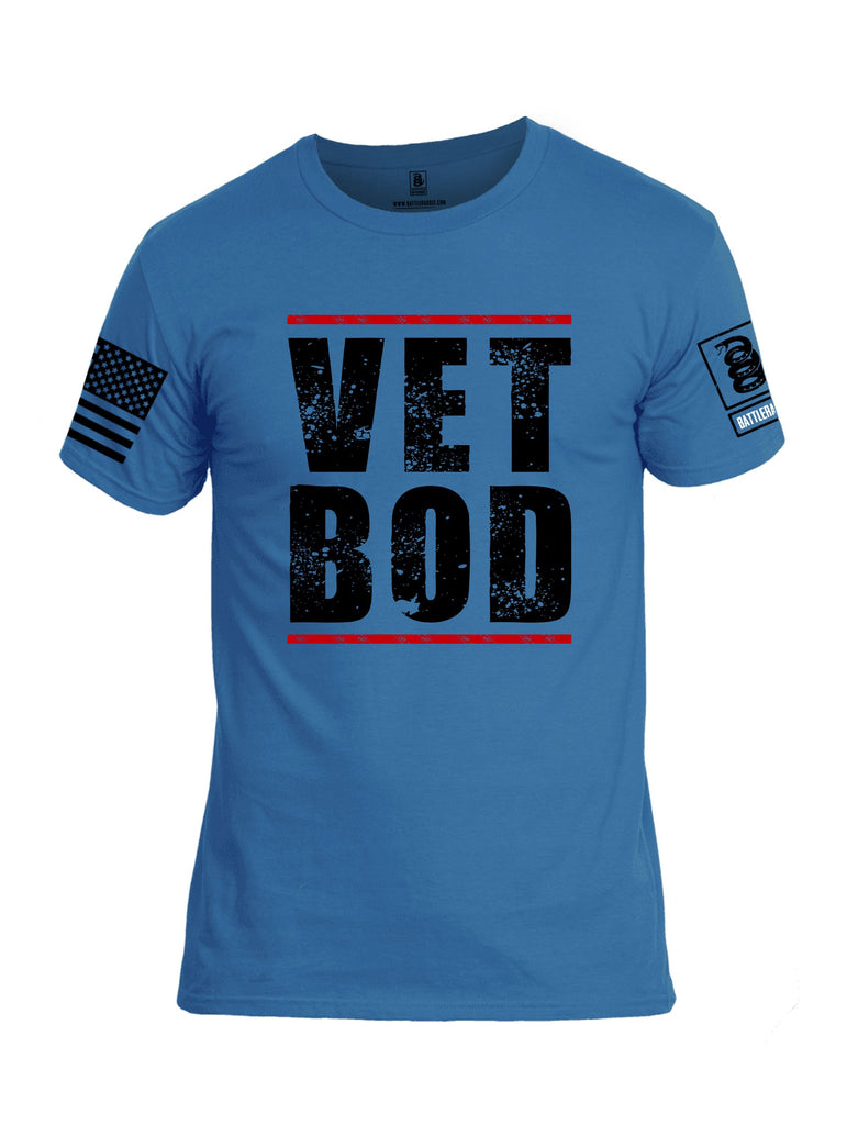 Battleraddle Vet Bod  Black Sleeves Men Cotton Crew Neck T-Shirt