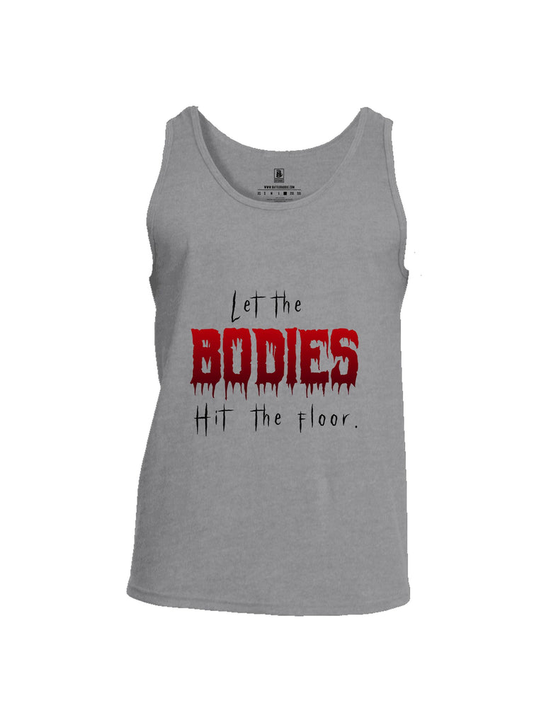 Battleraddle Let The Bodies Hit The Floor  Black Sleeves Men Cotton Cotton Tank Top