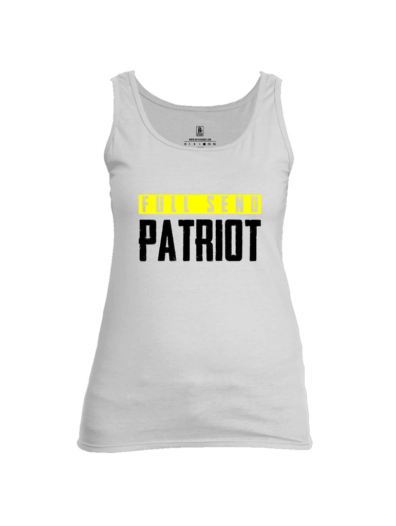 Battleraddle Full Send Patriot Black Sleeves Women Cotton Cotton Tank Top