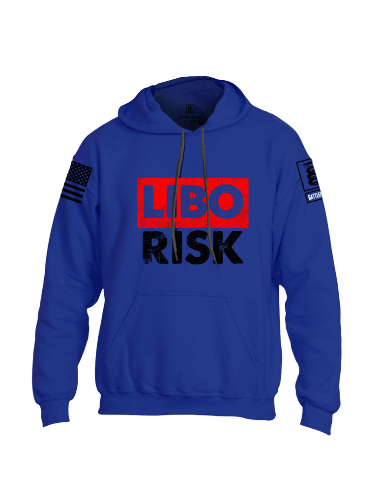 Battleraddle Libo Risk Black Sleeves Uni Cotton Blended Hoodie With Pockets