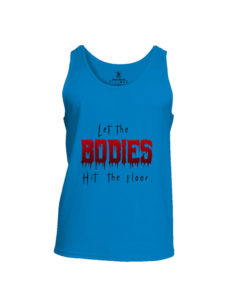 Battleraddle Let The Bodies Hit The Floor  Black Sleeves Men Cotton Cotton Tank Top