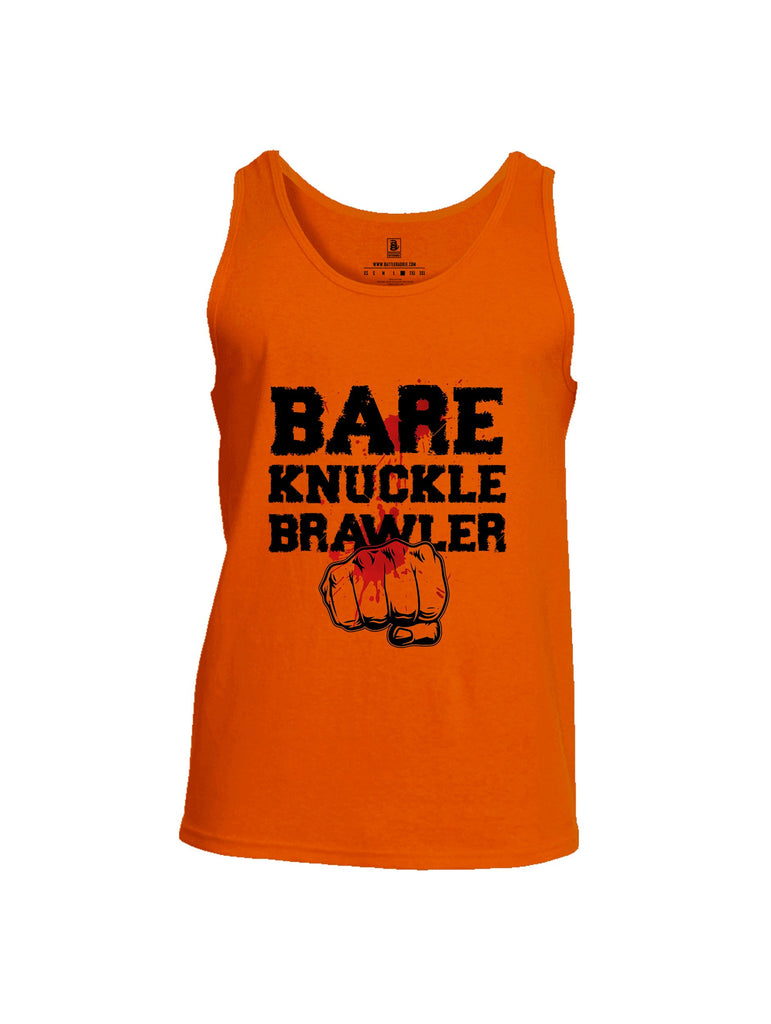 Battleraddle Bare Knuckle Brawler  Black Sleeves Men Cotton Cotton Tank Top