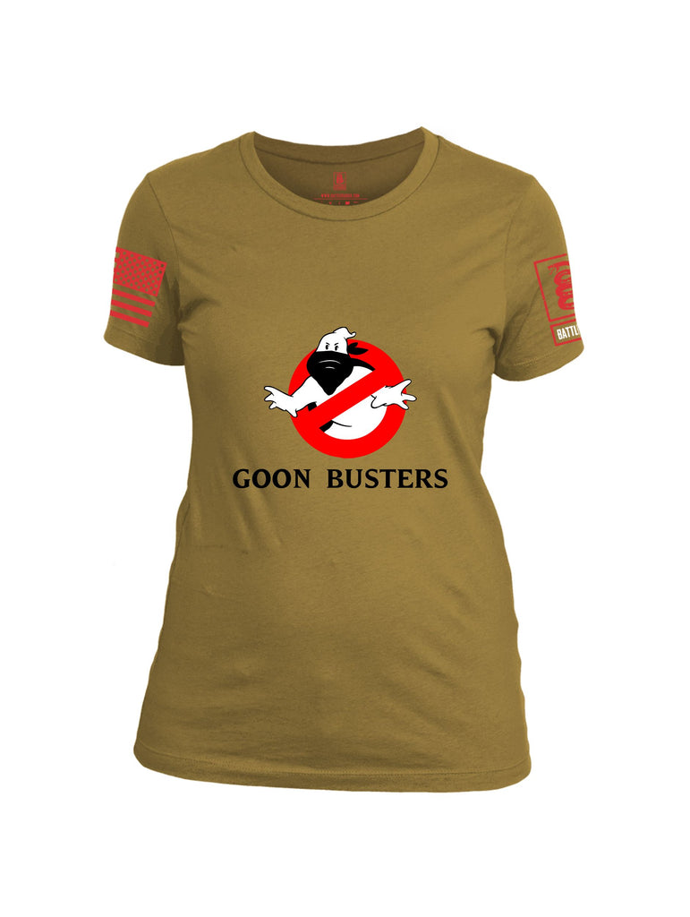 Battleraddle Goon Busters  Red Sleeves Women Cotton Crew Neck T-Shirt