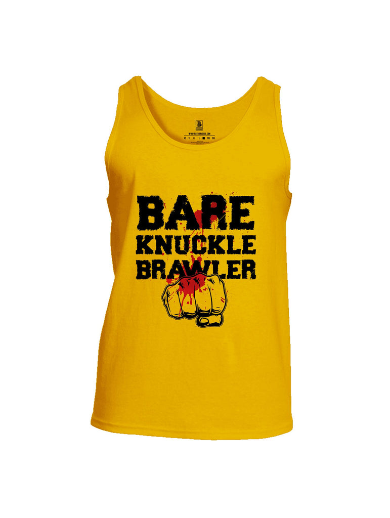 Battleraddle Bare Knuckle Brawler  Black Sleeves Men Cotton Cotton Tank Top