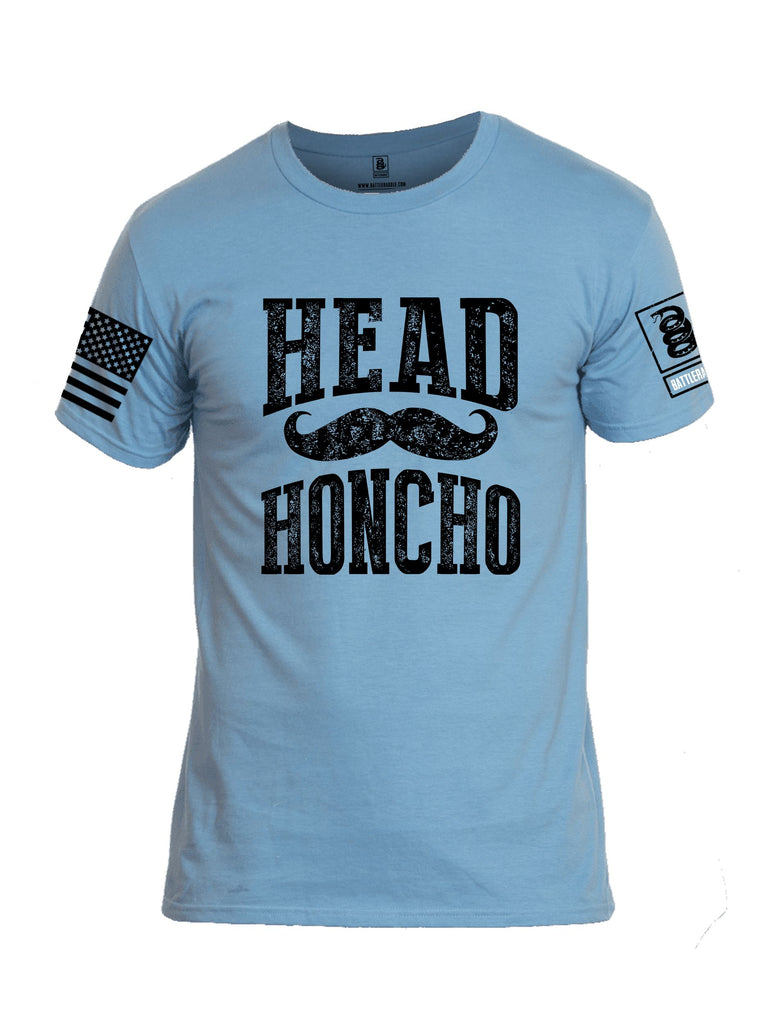 Battleraddle Head Honcho  Black Sleeves Men Cotton Crew Neck T-Shirt