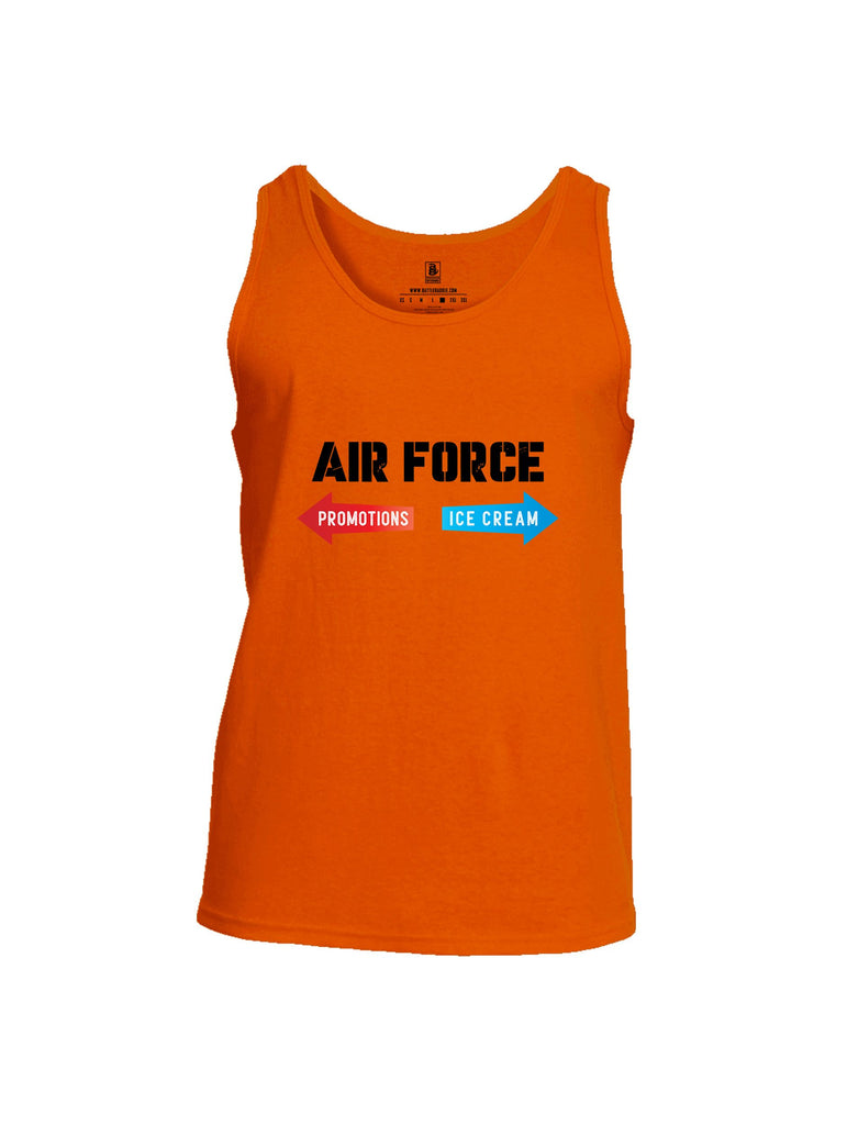 Battleraddle Air Force Promotions Ice Cream Black Sleeves Men Cotton Cotton Tank Top