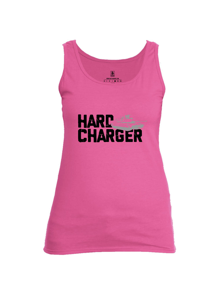 Battleraddle Hard Charger Black Sleeves Women Cotton Cotton Tank Top