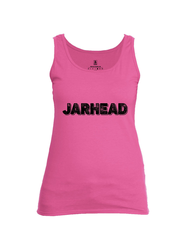 Battleraddle Jarhead Black Sleeves Women Cotton Cotton Tank Top