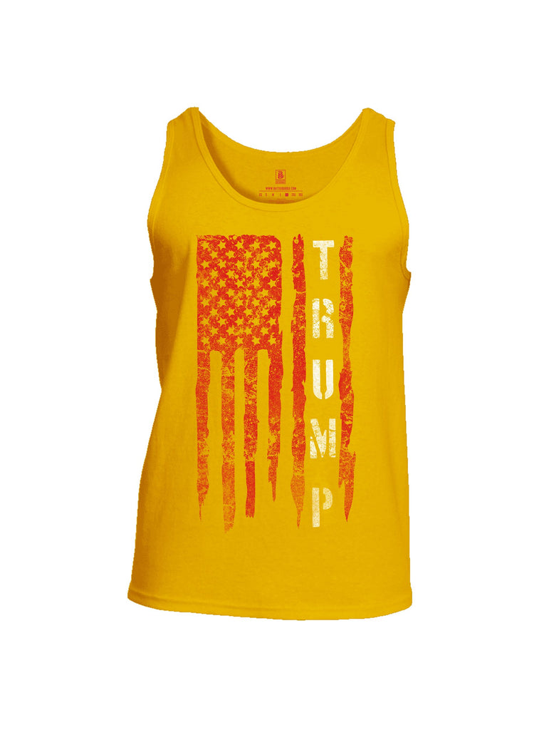 Battleraddle Trump Flag Red Sleeves Men Cotton Cotton Tank Top