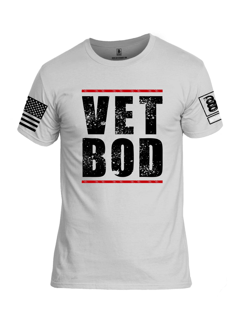 Battleraddle Vet Bod  Black Sleeves Men Cotton Crew Neck T-Shirt