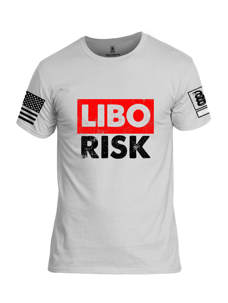 Battleraddle Libo Risk Black Sleeves Men Cotton Crew Neck T-Shirt