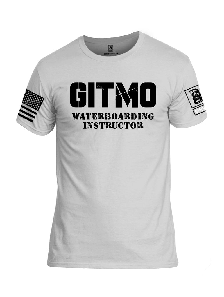 Battleraddle Gitmo Waterboarding Instructor Black Sleeves Men Cotton Crew Neck T-Shirt
