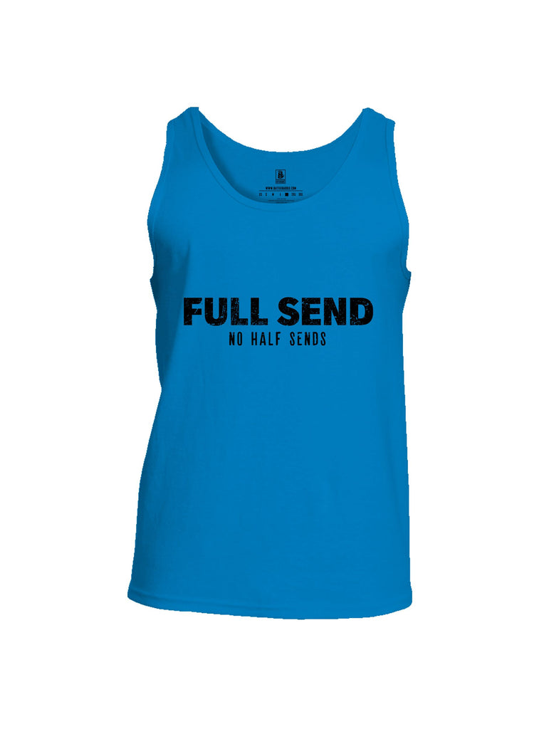 Battleraddle Full Send No Half Sends Black Sleeves Men Cotton Cotton Tank Top