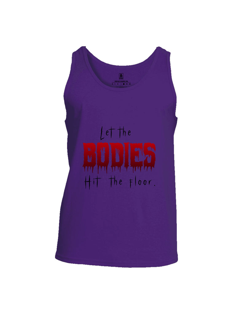 Battleraddle Let The Bodies Hit The Floor  Black Sleeves Men Cotton Cotton Tank Top