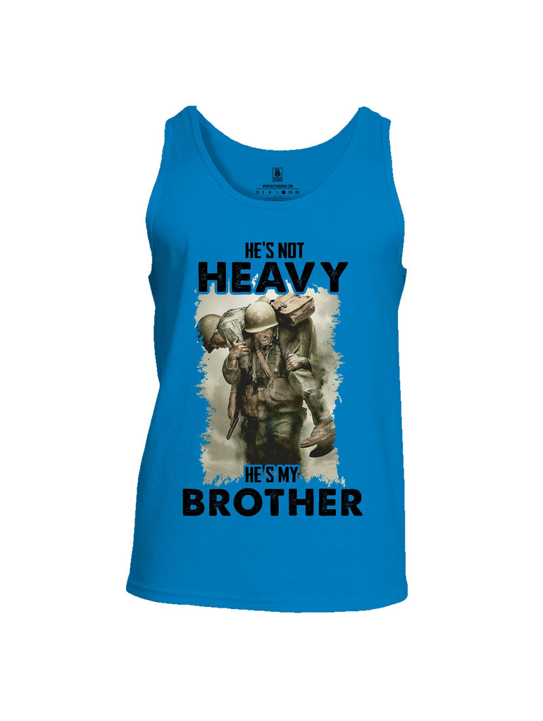Battleraddle He'S Not Heavy He'S My Brother Black Sleeves Men Cotton Cotton Tank Top