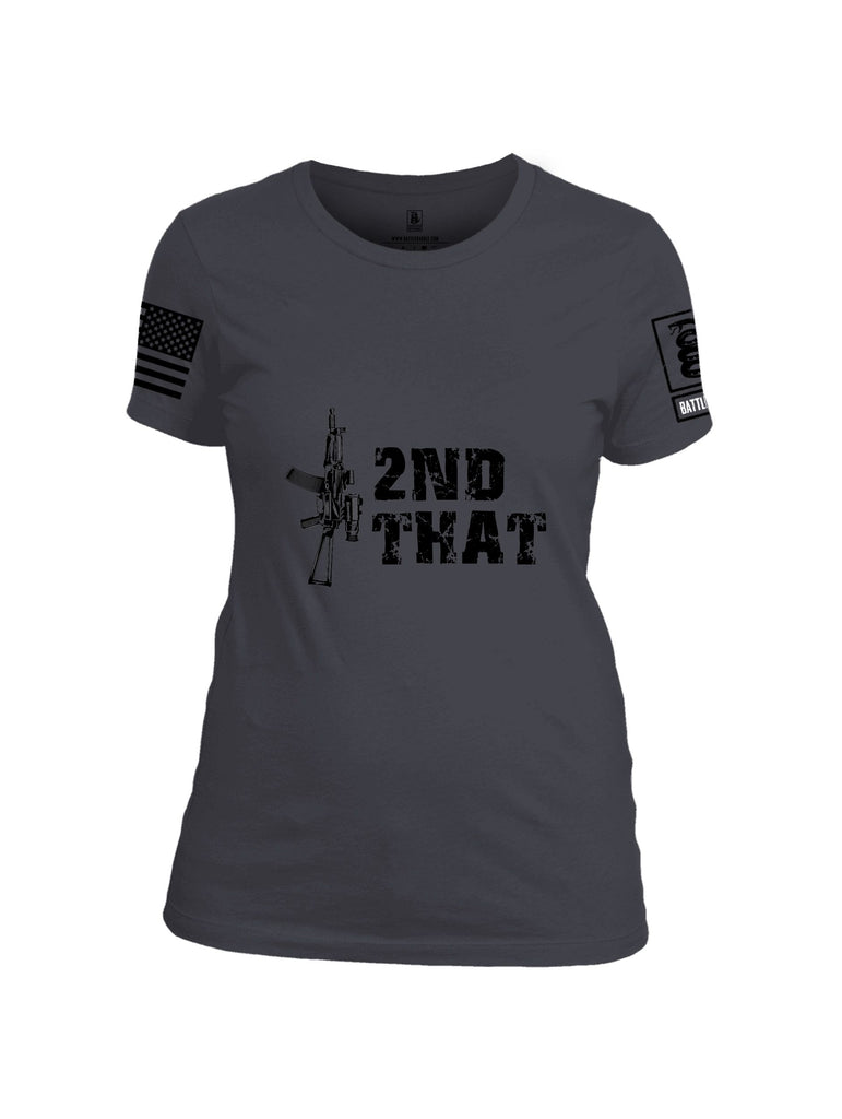 Battleraddle I 2Nd That Black Sleeves Women Cotton Crew Neck T-Shirt