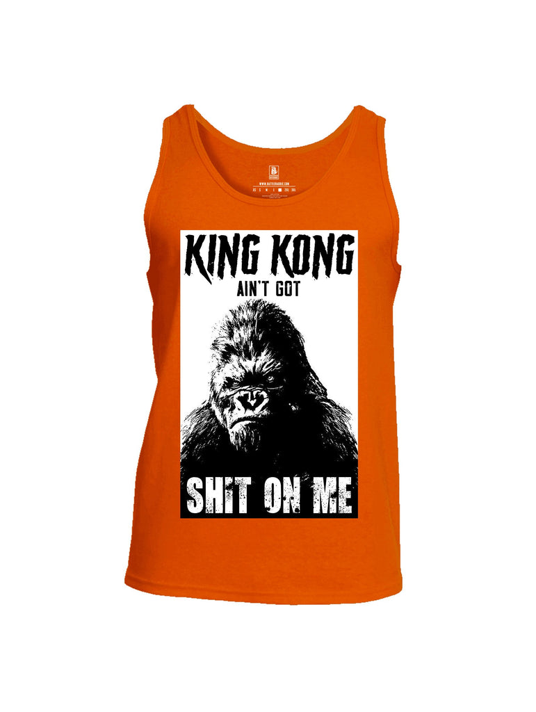 Battleraddle King Kong Ain'T Got Shit On Me White Sleeves Men Cotton Cotton Tank Top