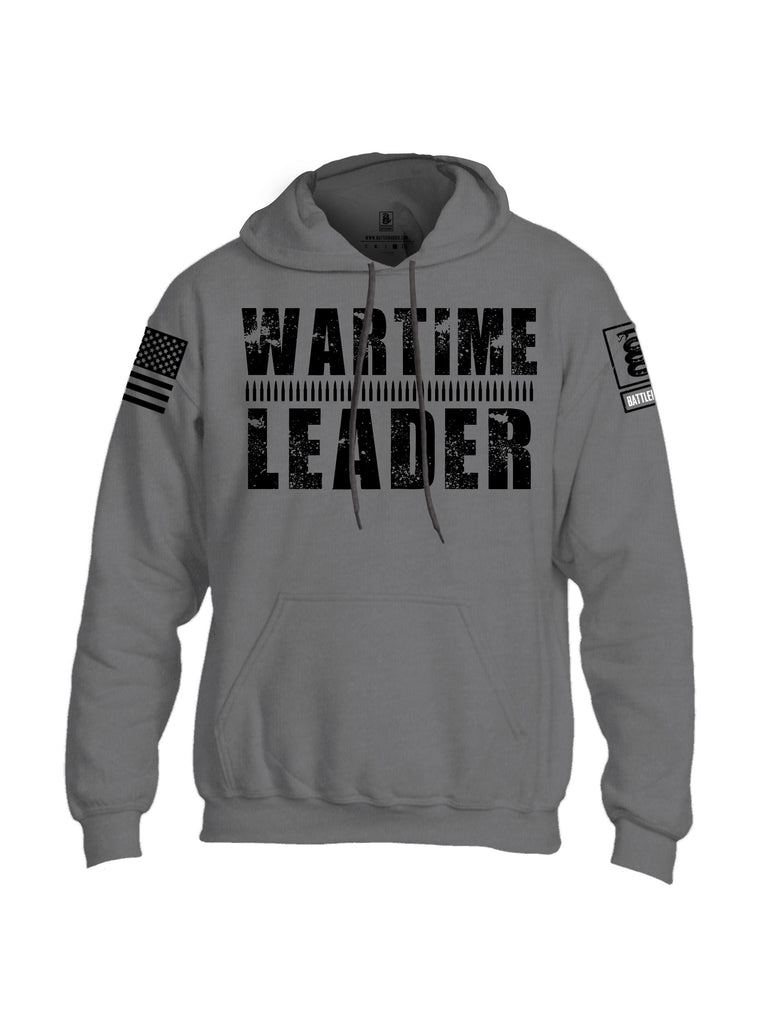 Battleraddle Wartime Leader  Black Sleeves Uni Cotton Blended Hoodie With Pockets