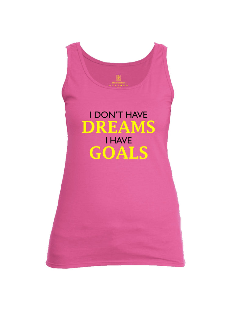 Battleraddle I Don'T Have Dreams Yellow Sleeves Women Cotton Cotton Tank Top