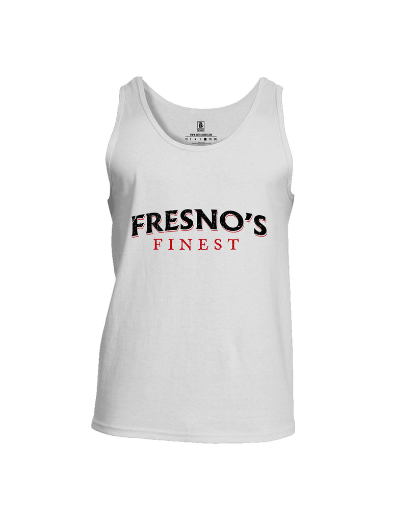 Battleraddle Fresnos Finest  Black Sleeves Men Cotton Cotton Tank Top