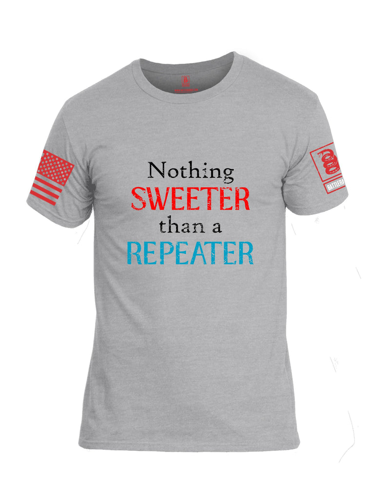 Battleraddle Nothing Sweeter Than A Repeater Red Sleeves Men Cotton Crew Neck T-Shirt