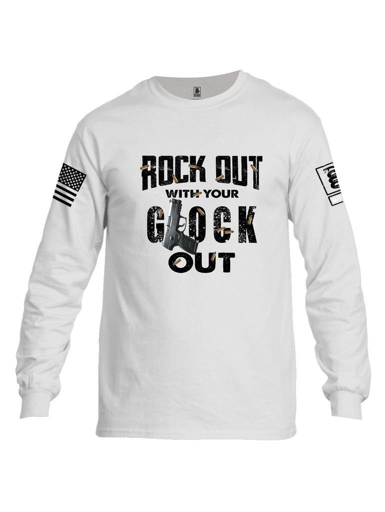 Battleraddle Rock Out With Your Glock Out Black Sleeves Men Cotton Crew Neck Long Sleeve T Shirt