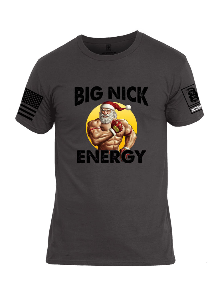 Battleraddle Big Nick Energy Black Sleeves Men Cotton Crew Neck T-Shirt