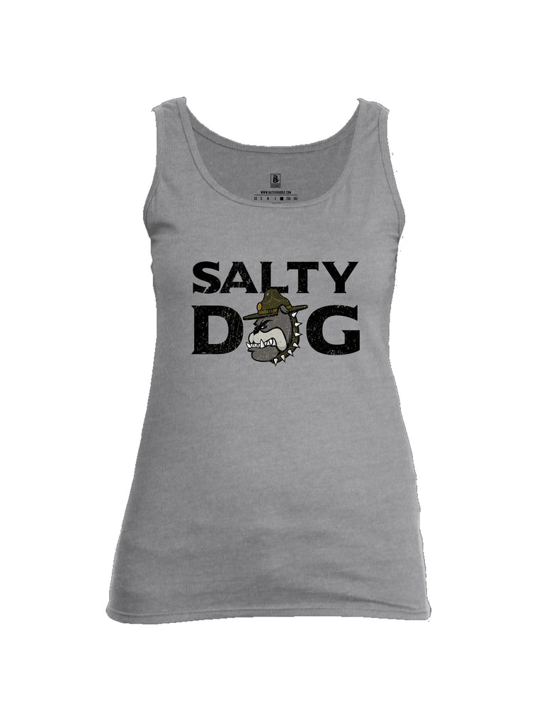 Battleraddle Salty Dog  Black Sleeves Women Cotton Cotton Tank Top