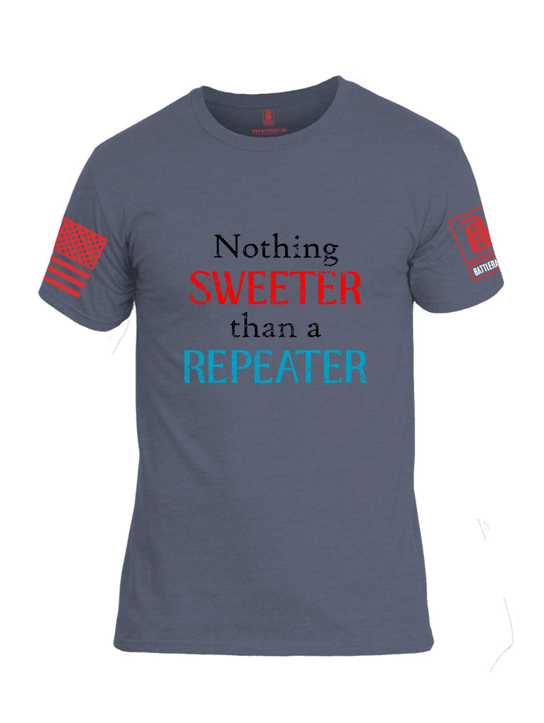 Battleraddle Nothing Sweeter Than A Repeater Red Sleeves Men Cotton Crew Neck T-Shirt