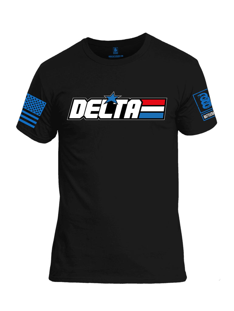 Battleraddle Delta Gi Joe Mid Blue Sleeves Men Cotton Crew Neck T-Shirt