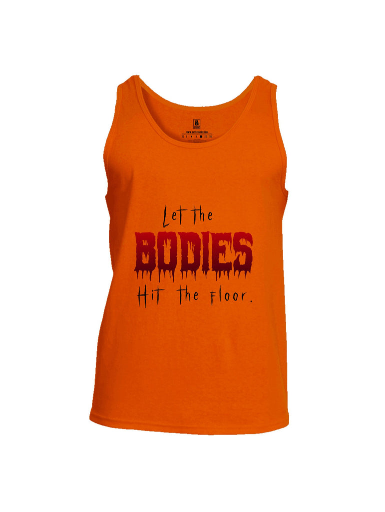 Battleraddle Let The Bodies Hit The Floor  Black Sleeves Men Cotton Cotton Tank Top