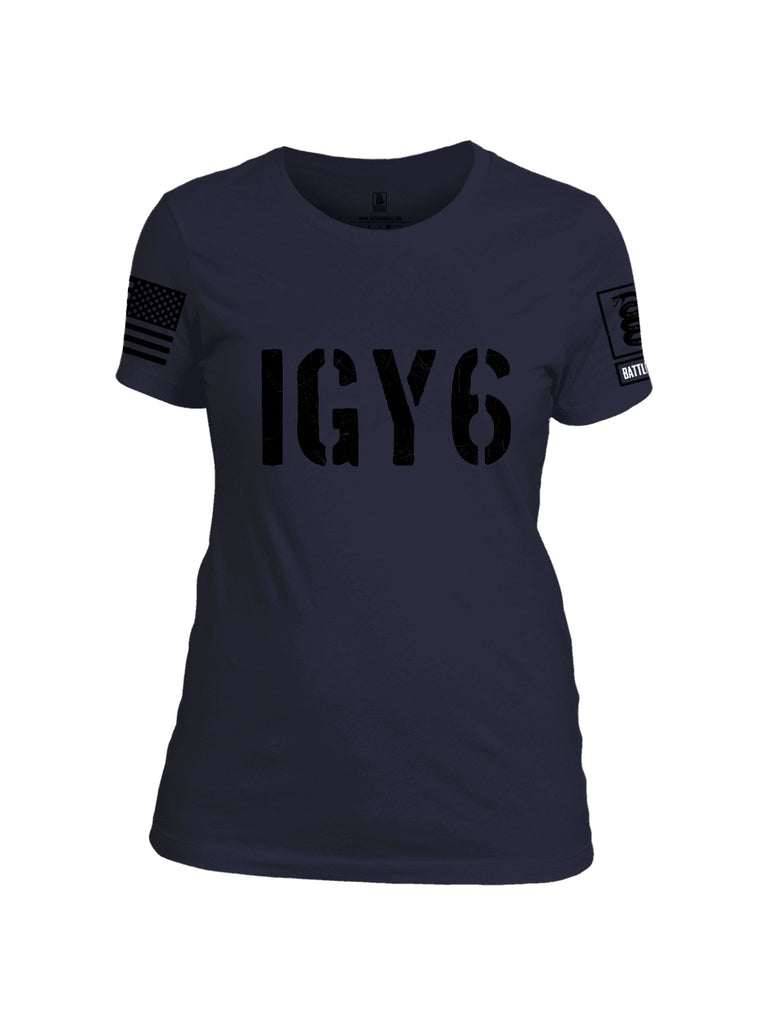 Battleraddle Igy6 Black Sleeves Women Cotton Crew Neck T-Shirt