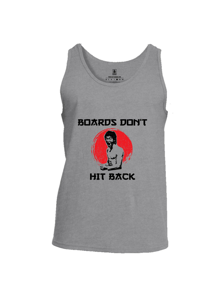 Battleraddle Boards Don'T Hit Back Black Sleeves Men Cotton Cotton Tank Top