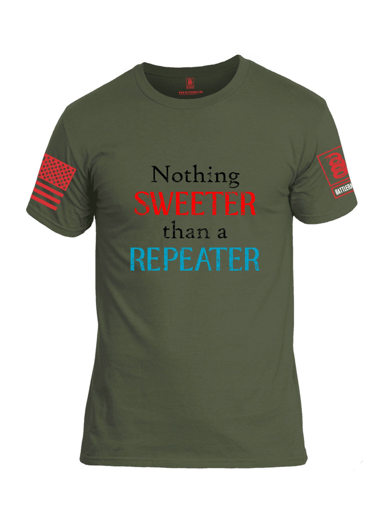 Battleraddle Nothing Sweeter Than A Repeater Red Sleeves Men Cotton Crew Neck T-Shirt
