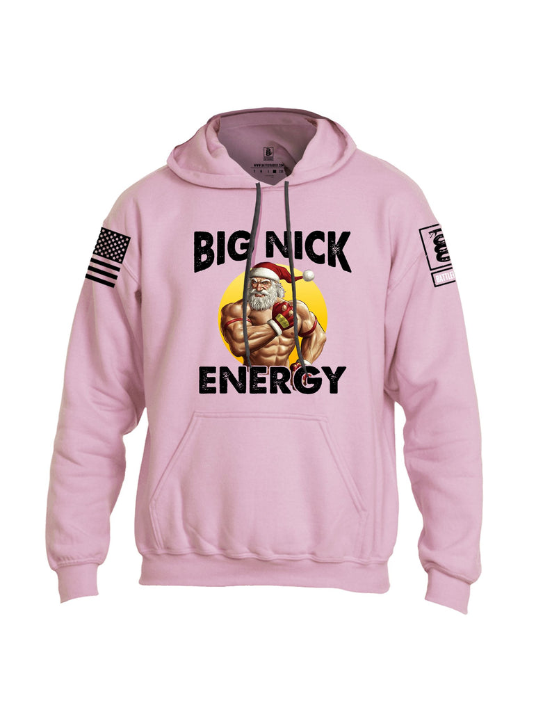 Battleraddle Big Nick Energy Black Sleeves Uni Cotton Blended Hoodie With Pockets