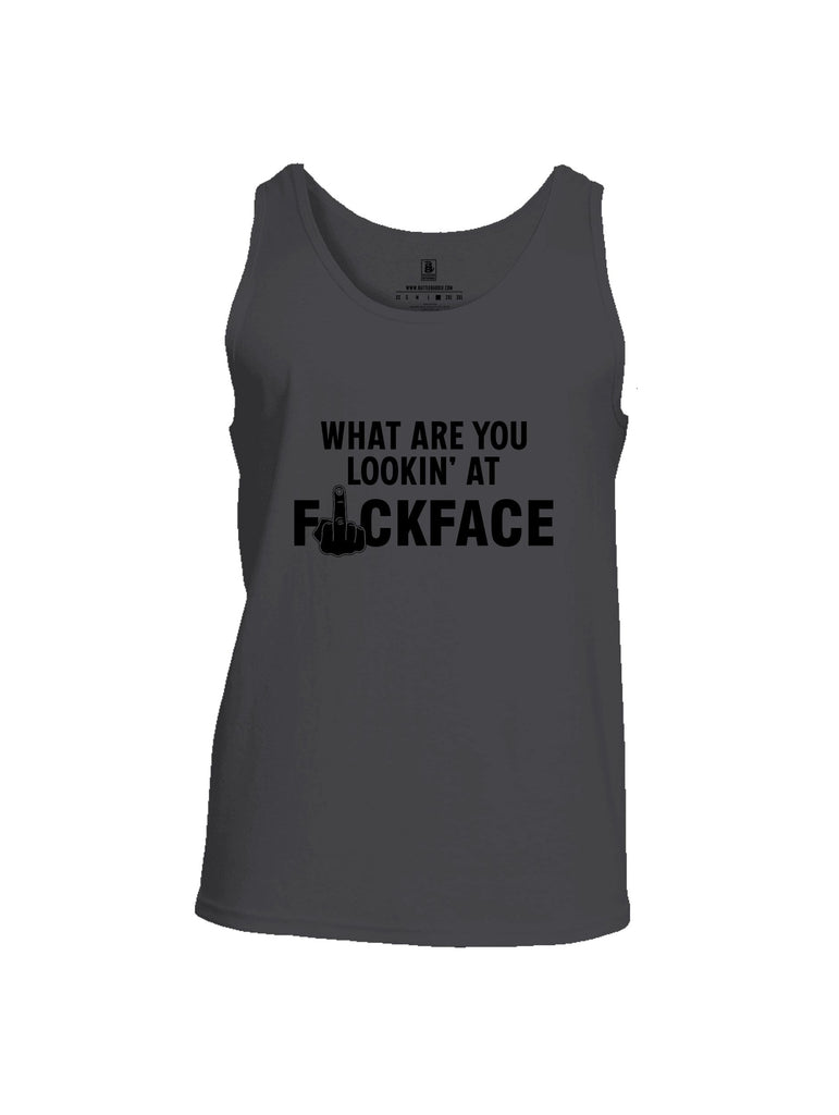 Battleraddle What Are You Lookin At Black Sleeves Men Cotton Cotton Tank Top