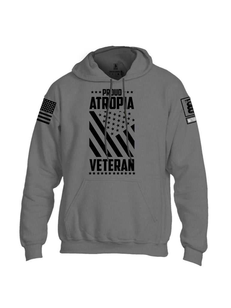 Battleraddle Proud Atropia Black  Black Sleeves Uni Cotton Blended Hoodie With Pockets