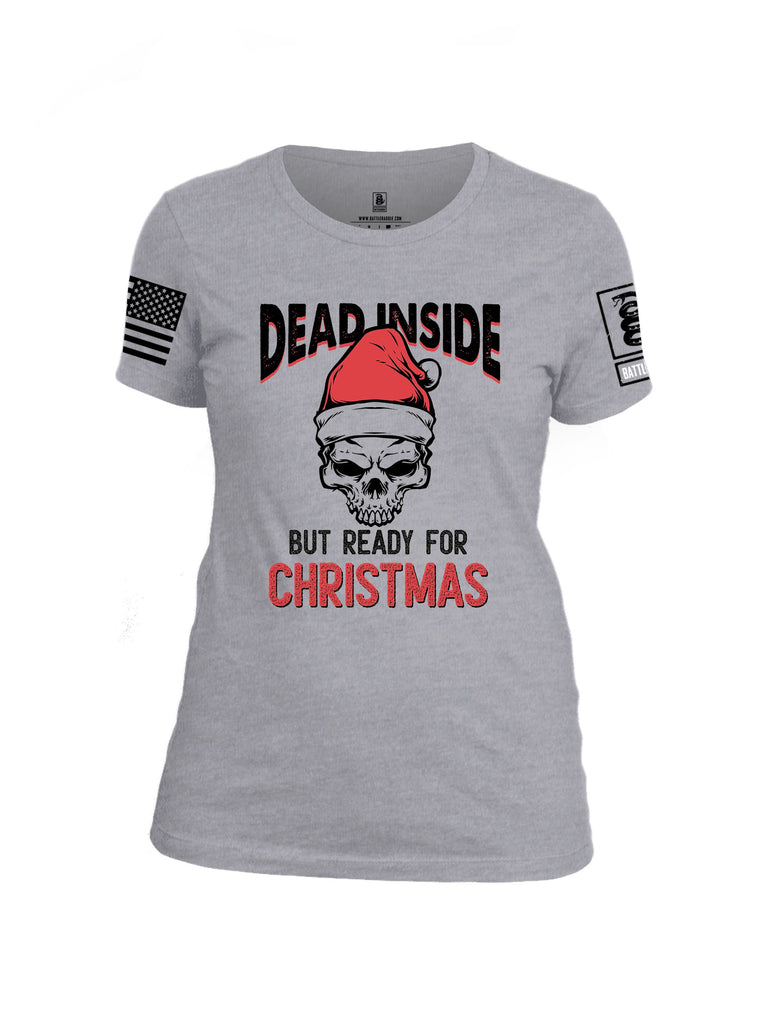 Battleraddle Dead Inside Black Sleeves Women Cotton Crew Neck T-Shirt