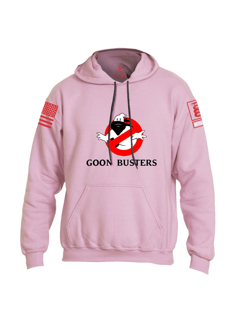 Battleraddle Goon Busters  Red Sleeves Uni Cotton Blended Hoodie With Pockets