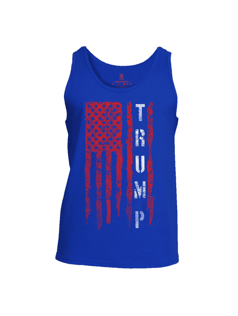 Battleraddle Trump Flag Red Sleeves Men Cotton Cotton Tank Top