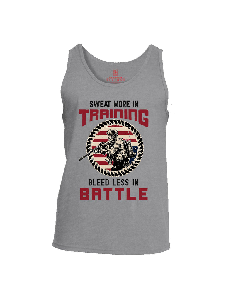 Battleraddle Sweat More In Training  Red Sleeves Men Cotton Cotton Tank Top