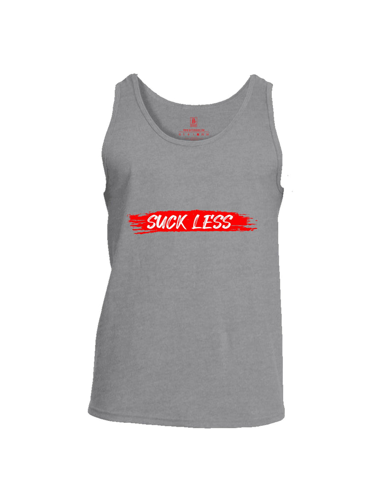 Battleraddle Suck Less Red Sleeves Men Cotton Cotton Tank Top