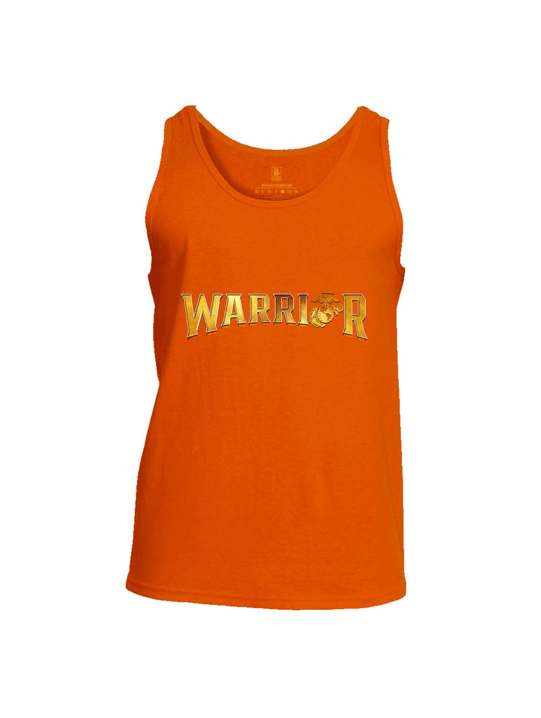 Battleraddle Warrior Orange Sleeves Men Cotton Cotton Tank Top