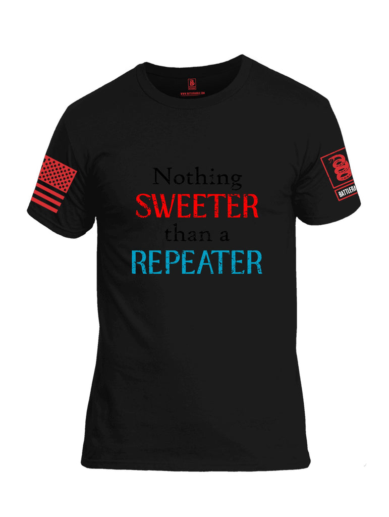 Battleraddle Nothing Sweeter Than A Repeater Red Sleeves Men Cotton Crew Neck T-Shirt