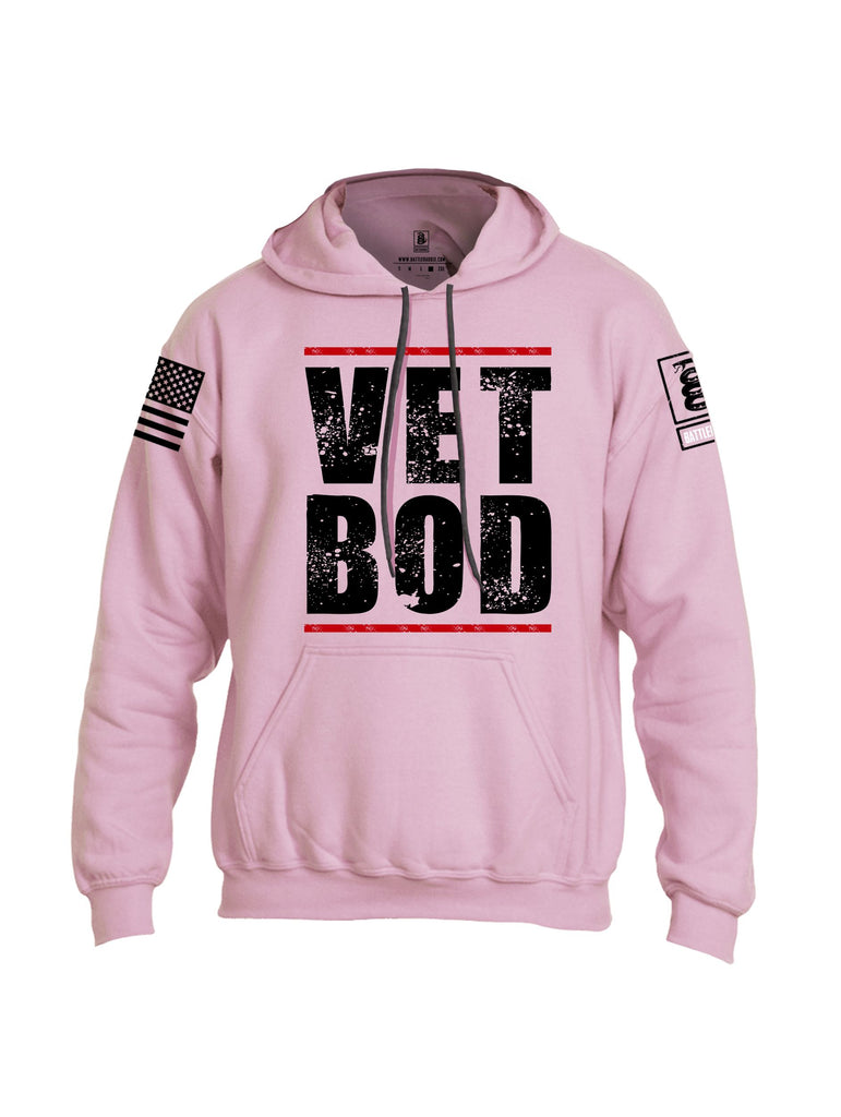 Battleraddle Vet Bod  Black Sleeves Uni Cotton Blended Hoodie With Pockets