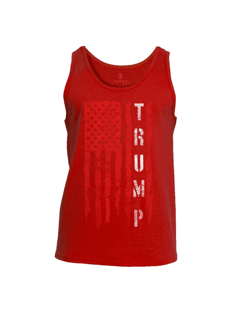 Battleraddle Trump Flag Red Sleeves Men Cotton Cotton Tank Top